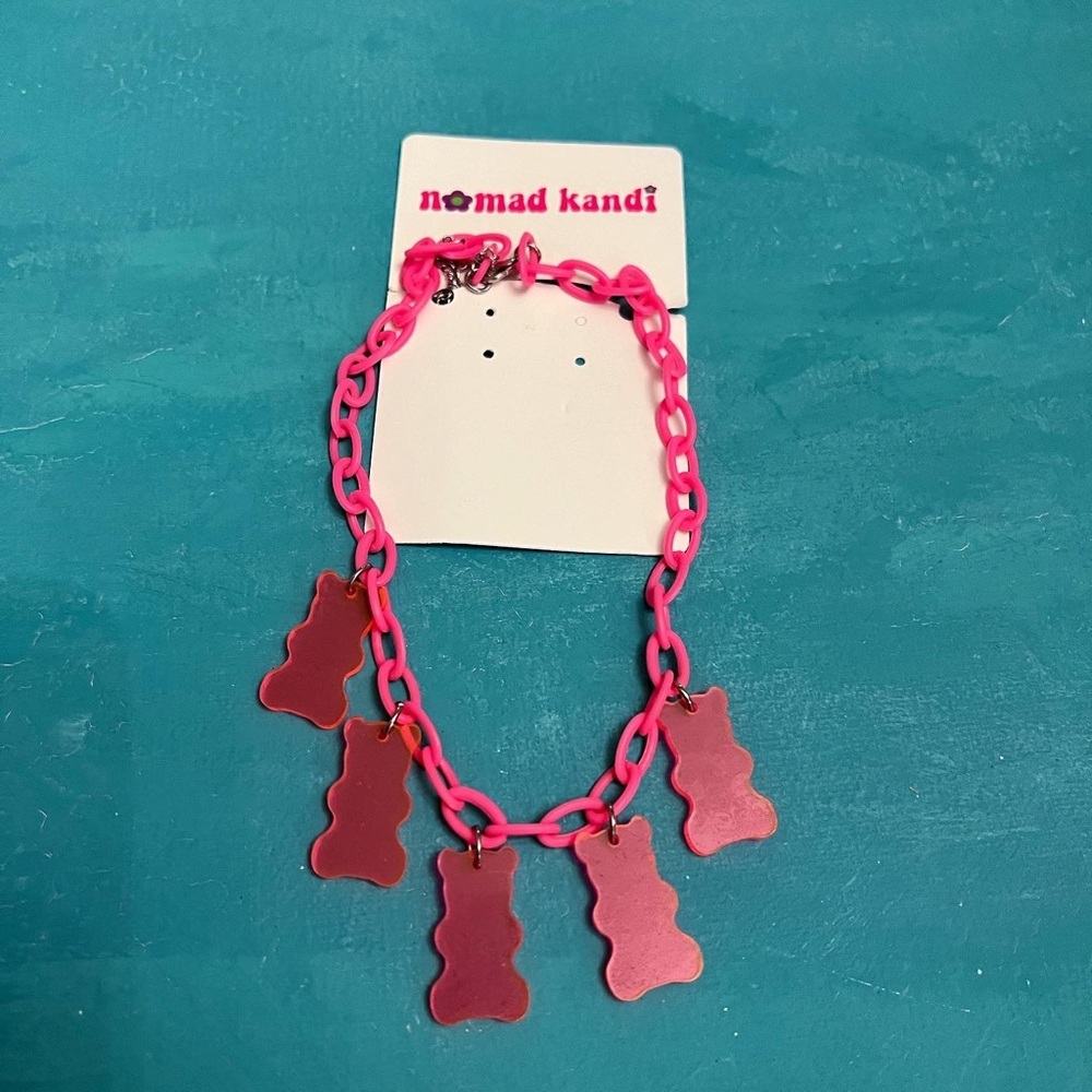 Nomad Kandi rave / festival acrylic necklace
